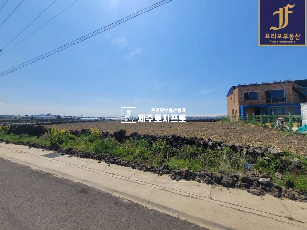 제주 제주시 한림읍 수원리 제주시 한림읍 수원리 이차선도로접한 네모 반듯한 토지/인근 바닷가o 매매 매물번호 10065 사진 1