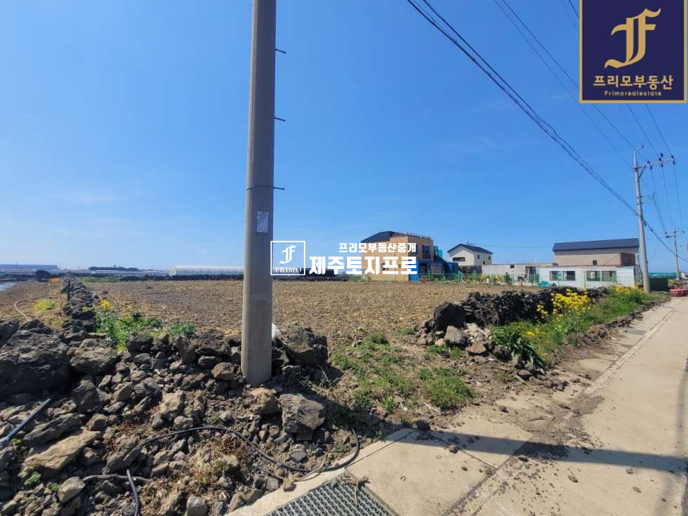 제주 제주시 한림읍 수원리 제주시 한림읍 수원리 이차선도로접한 네모 반듯한 토지/인근 바닷가o 매매 매물번호 10065 사진 3